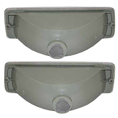 Brock Replacement Set Driver And Passenger Park Signal Front Marker Lights Compatible With 1991-1993 Charger Pickup Truck 550260