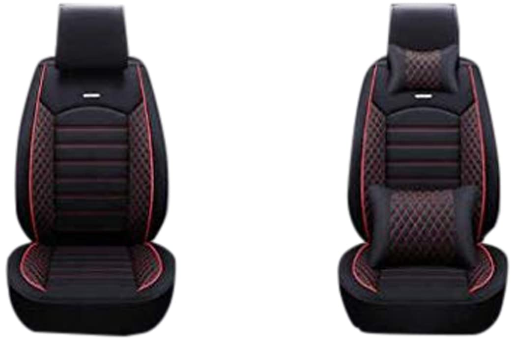 PegasusPremium Naapa Leather car seat Cover for Kia Seltos (BlackRed)