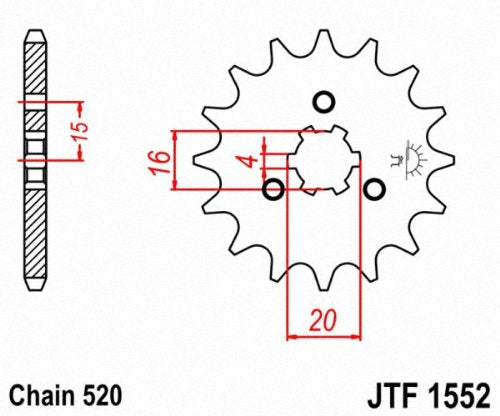 Jt Sprockets Jtf1552.11 11T Steel Front Sprocket