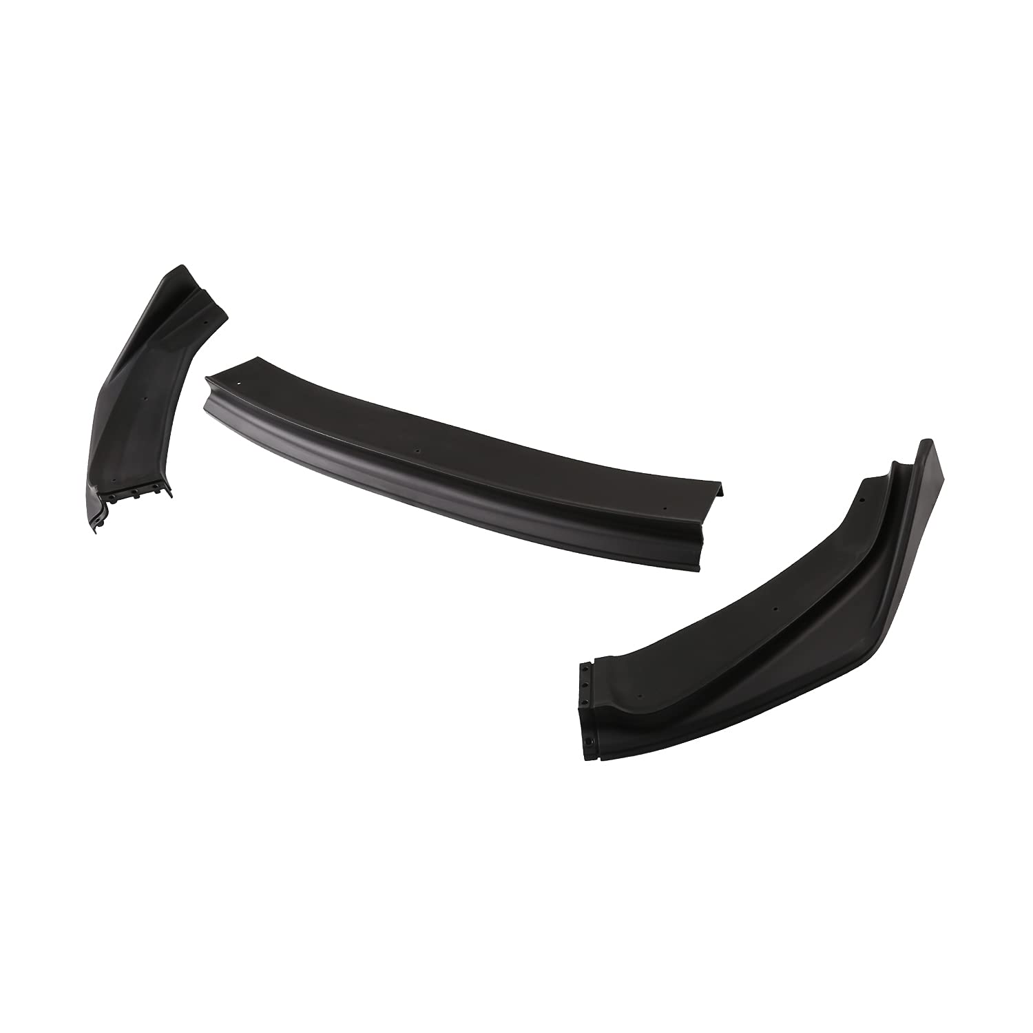 Spec-D Tuning Black Front Bumper Lip Spoiler Splitter Body Kit 3Pc Compatible With Honda Fit 2014-2017