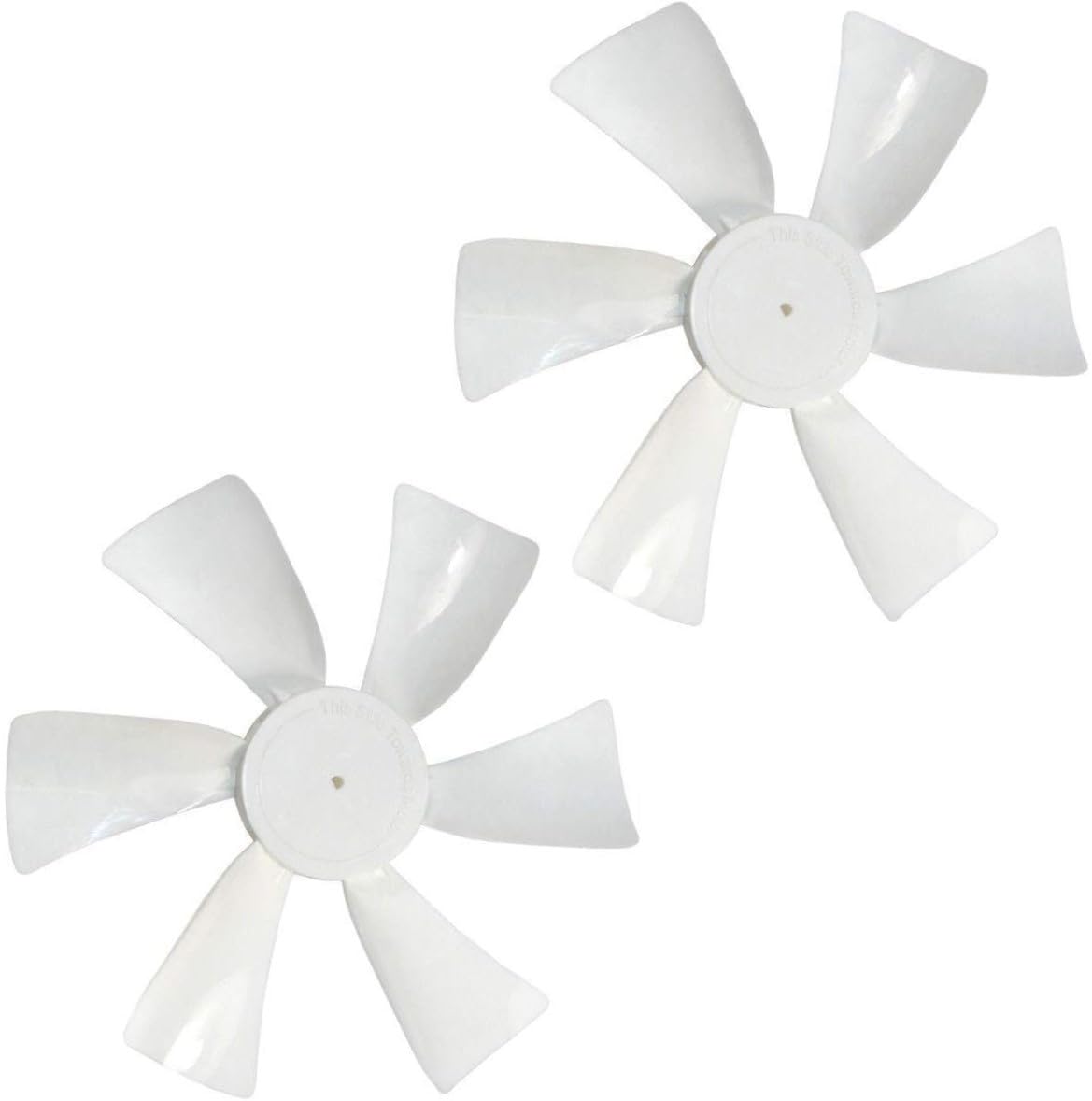 HQRP 2-Pack 6 Fan Blades 1/8 D-Bore Replacement for Jensen 12V Roof Vents/Range Hoods