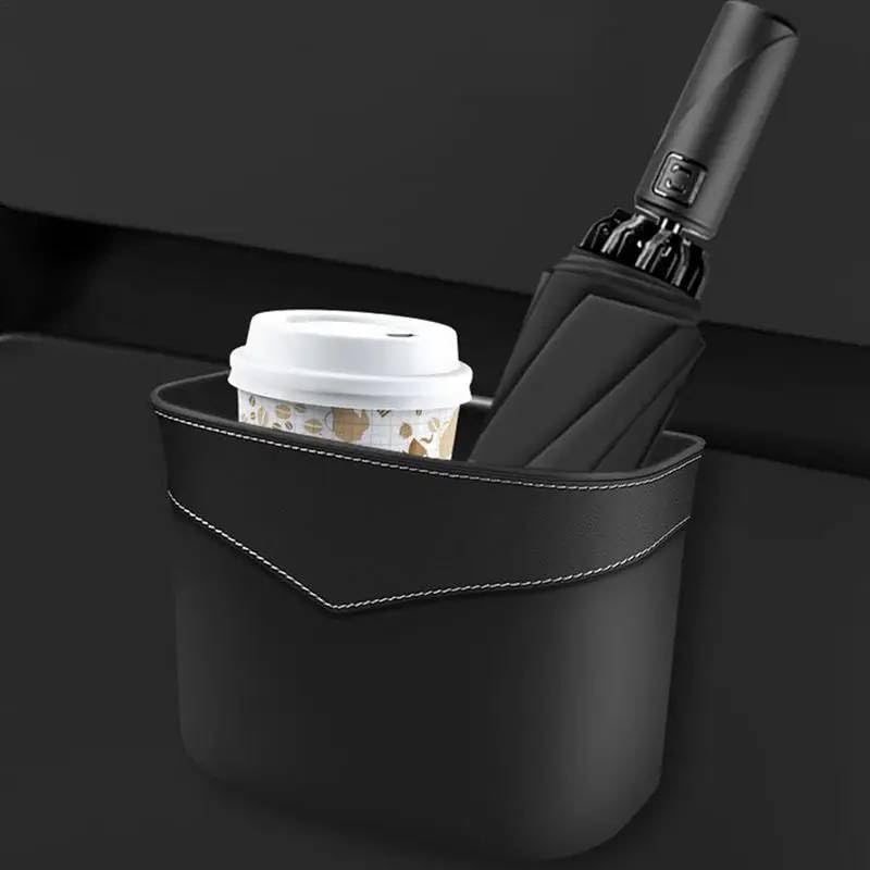 Mann MartWaterproof Car Trash Can with Back Clip: Multifunctional Auto Garbage Can & Storage for Organized Driving