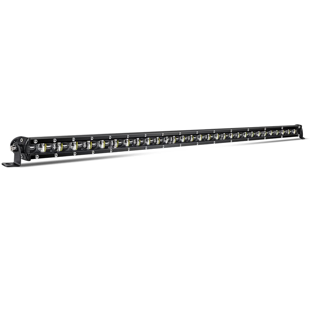 Co Light Led Light Bar Single 32 Inch Slim Single Row Lightbar Driving Combo Beam Off Road Work Lights With Mounting Brackets &