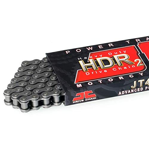 Jt Chain Jtc428Hdr132Sl (428 Series) Black Steel 132 Link Heavy Duty Non O-Ring Chain With Connecting Link