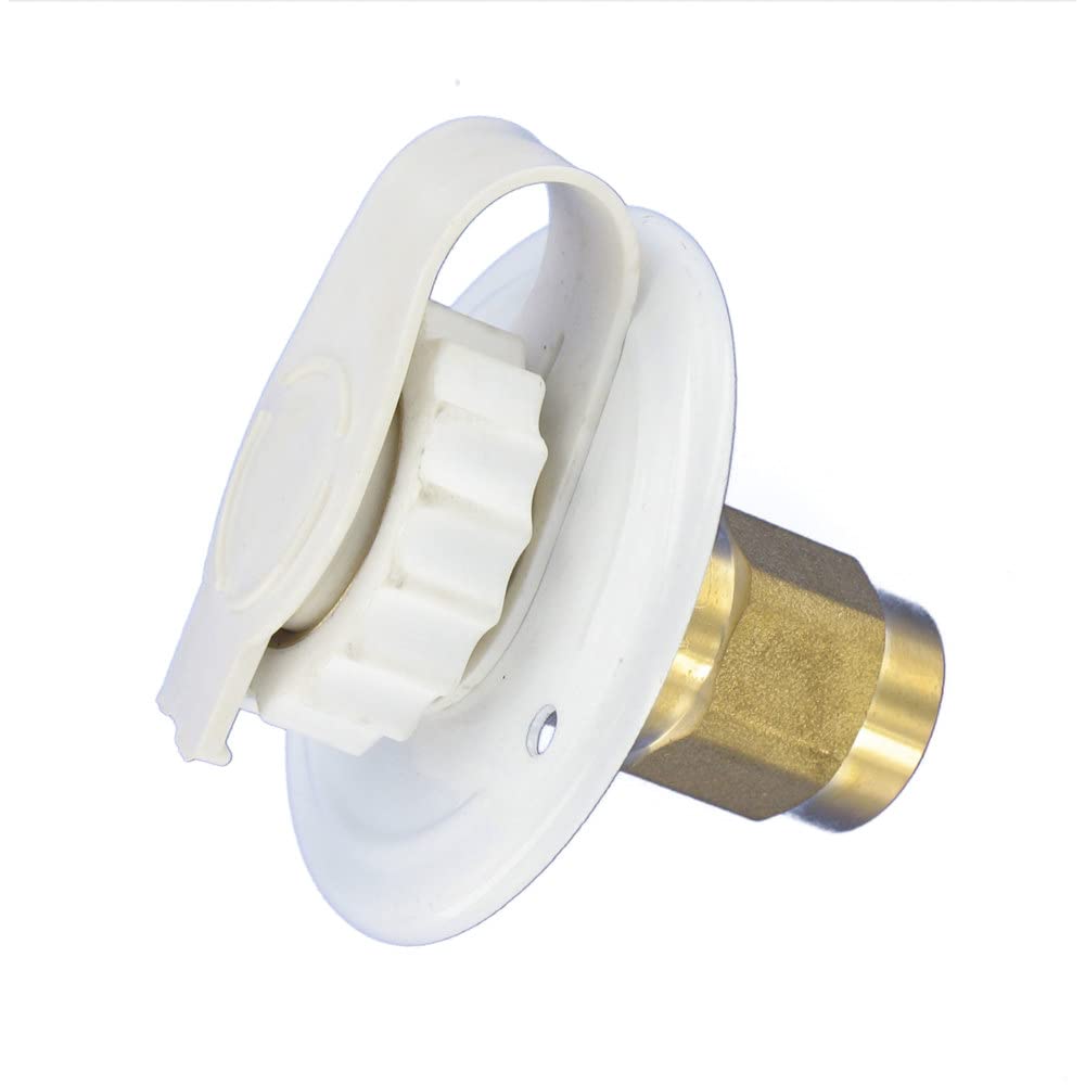 Valterra A010171LF FlushMount Water Inlet  FPT, 23/4 inch Flange, White