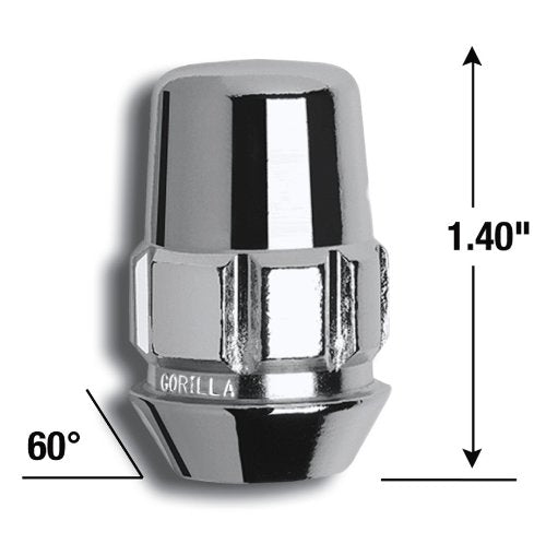 Gorilla Automotive 71641N Acorn Wheel Locks (14Mm X 1.50 Thread Size)