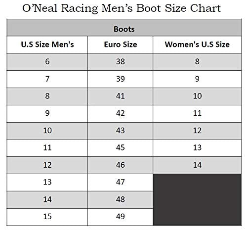 O'Neal 0344-013 Unisex-Adult Rider Shorty Boot Blk 13 (Black