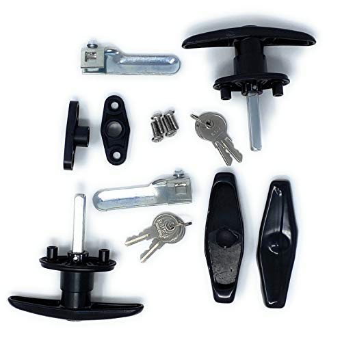 Bauer T-Handle Lock Set - Two Locks (Clockwise & Counterclockwise) - Metal - Model T311-SET