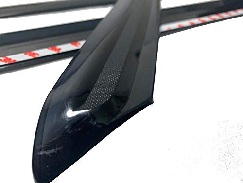 Siwoo Smoke Window Visor Sun Rain Vent Guard for 2015-2021 VW Golf MK7, Black, Acrylic, 4-Piece Set