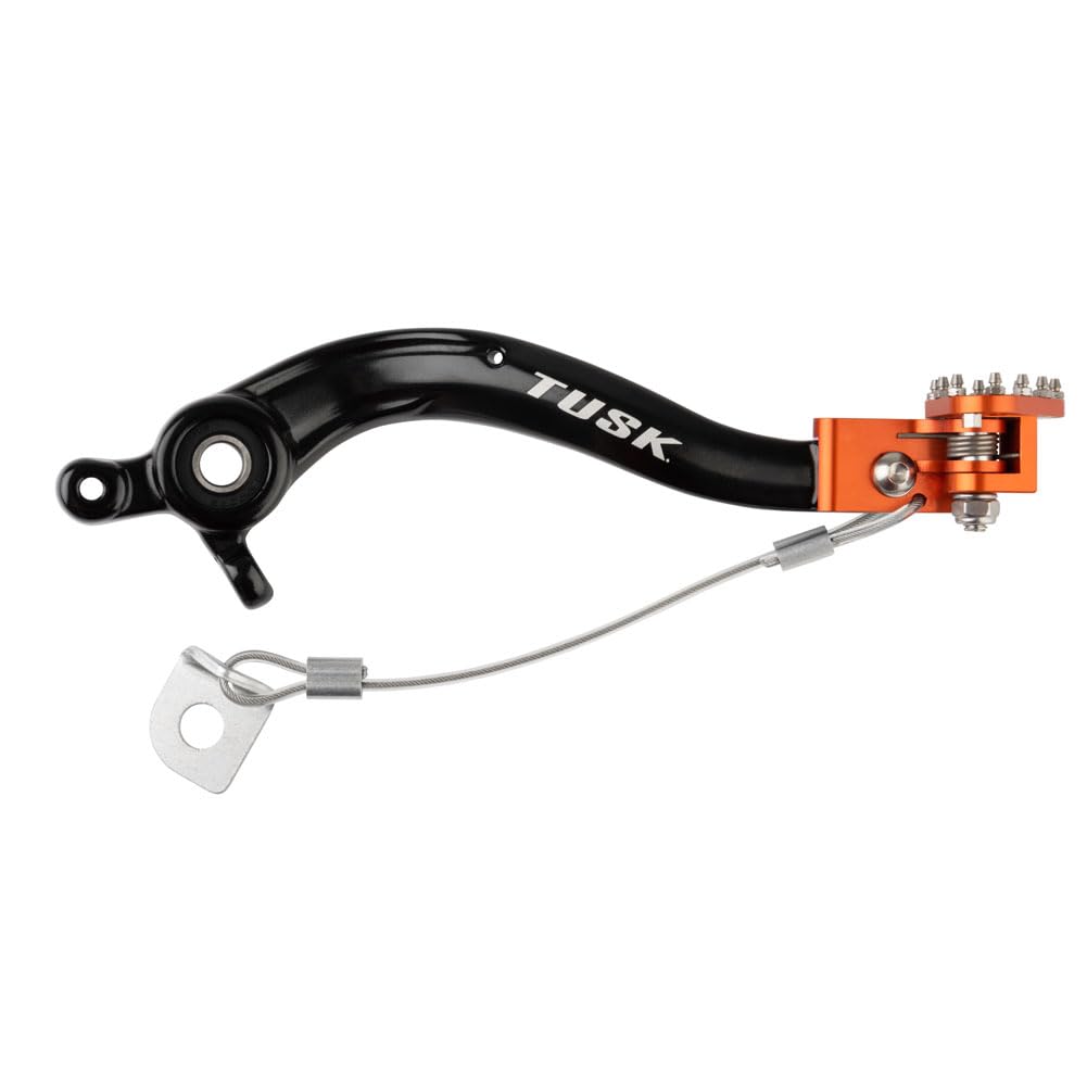 Tusk Aluminum Brake Pedal Orange Tip For Ktm 450 Sx-F 2016-2022