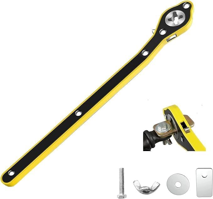 Kroywen Car Jack Ratchet Wrench|360 Forward And Reverse Knob LaborSaving Design|Scissor Jack Lift Speed Handle Tool|Jack Lug Ha