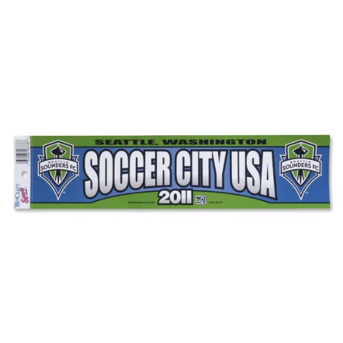 Wincraft Soccer Seattle Sounders 46738012 Bumper Strip, 3' X 12', Black