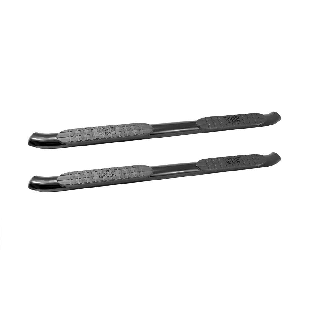 Westin 21-23555 Pro Traxx 4 Oval Nerf Bars Fits 2009-2018 Ram 1500 2019-2024 Ram 1500 Classic Quad Cab Black Pair