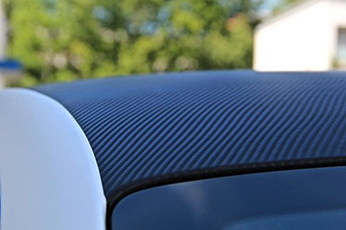 Vvivid Xpo Black Carbon Fiber Car Wrap Vinyl Roll Featuring Air Release Technology (6Ft X 5Ft)