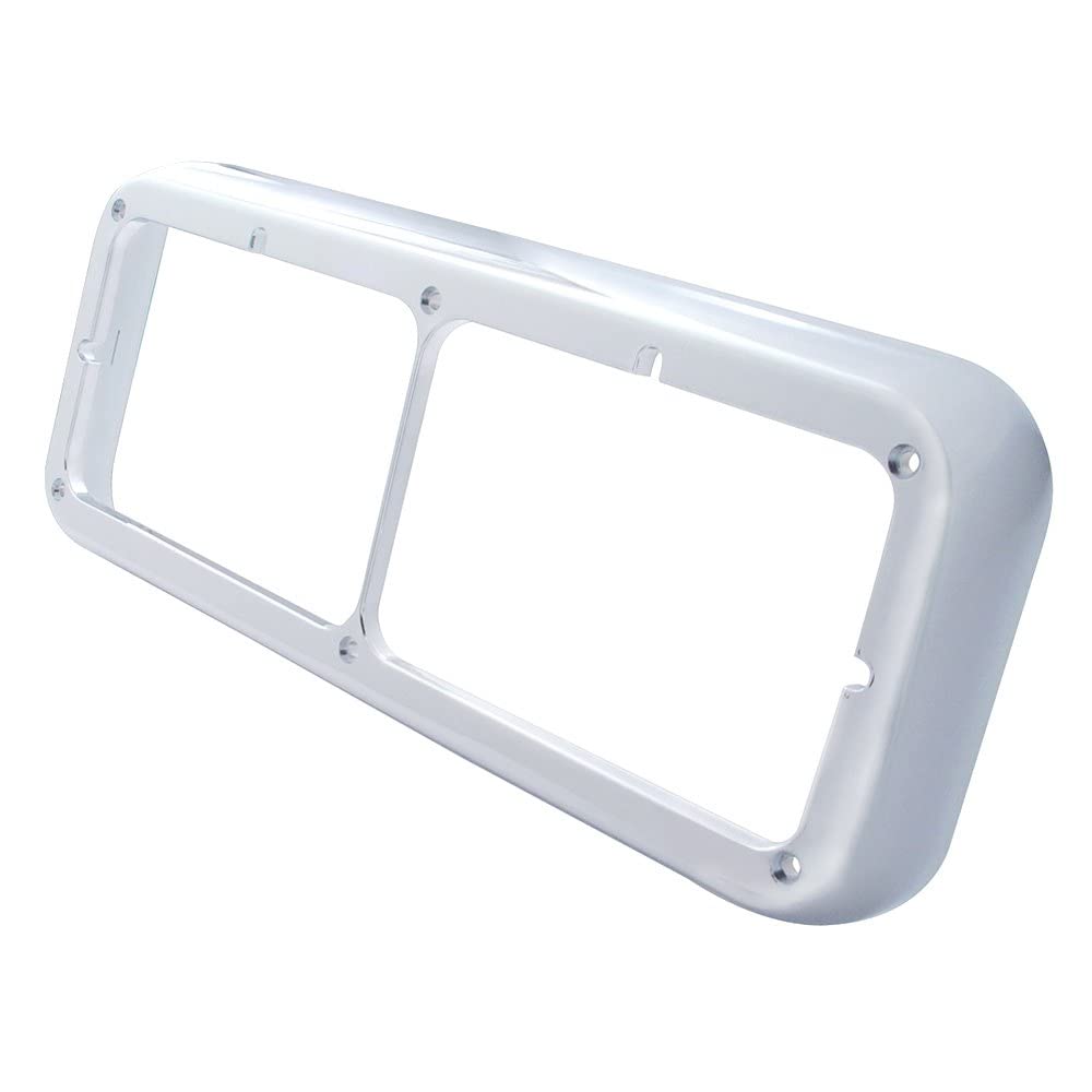 United Pacific 40978 - Headlight Bezel - Rectangular Dual Headlight Bezel
