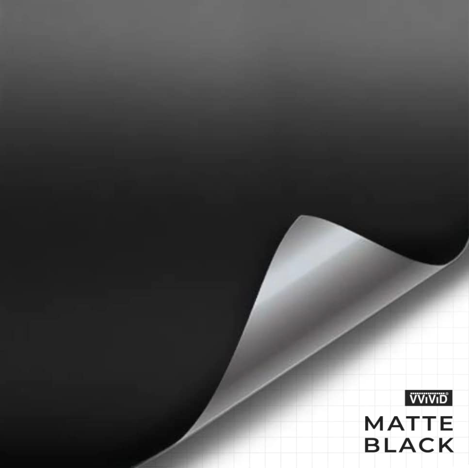 VViViD Black Matte Vinyl Tape Roll - 0.25" x 20ft Air-Release Adhesive for Easy Application