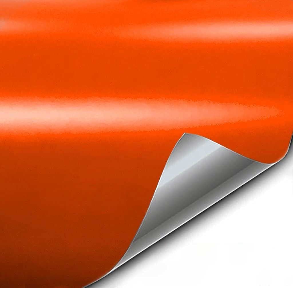 Vvivid+ Premium Vinyl Wrap Film (50Ft X 5Ft, Matte Arancio Argos (Lamborghini) Red Orange)