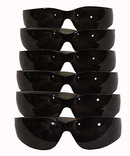 G & F Products 13017 EyePRO 12 pack Safety Glasses, safety goggles, Scratch, Impact, and Ballistic Resistant, smoke lens, 12 Pac