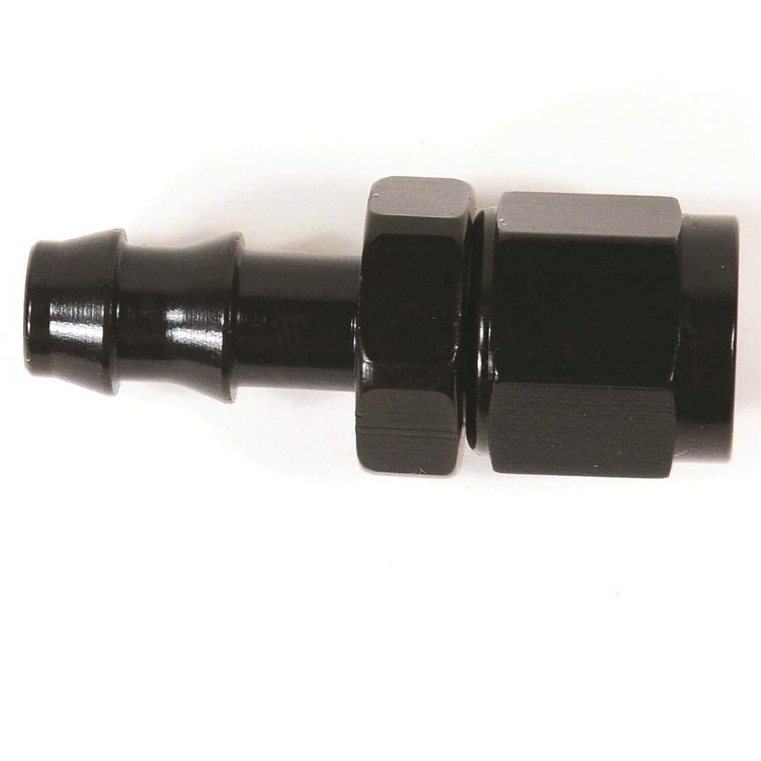 -4An St Blk Push-On Hose End