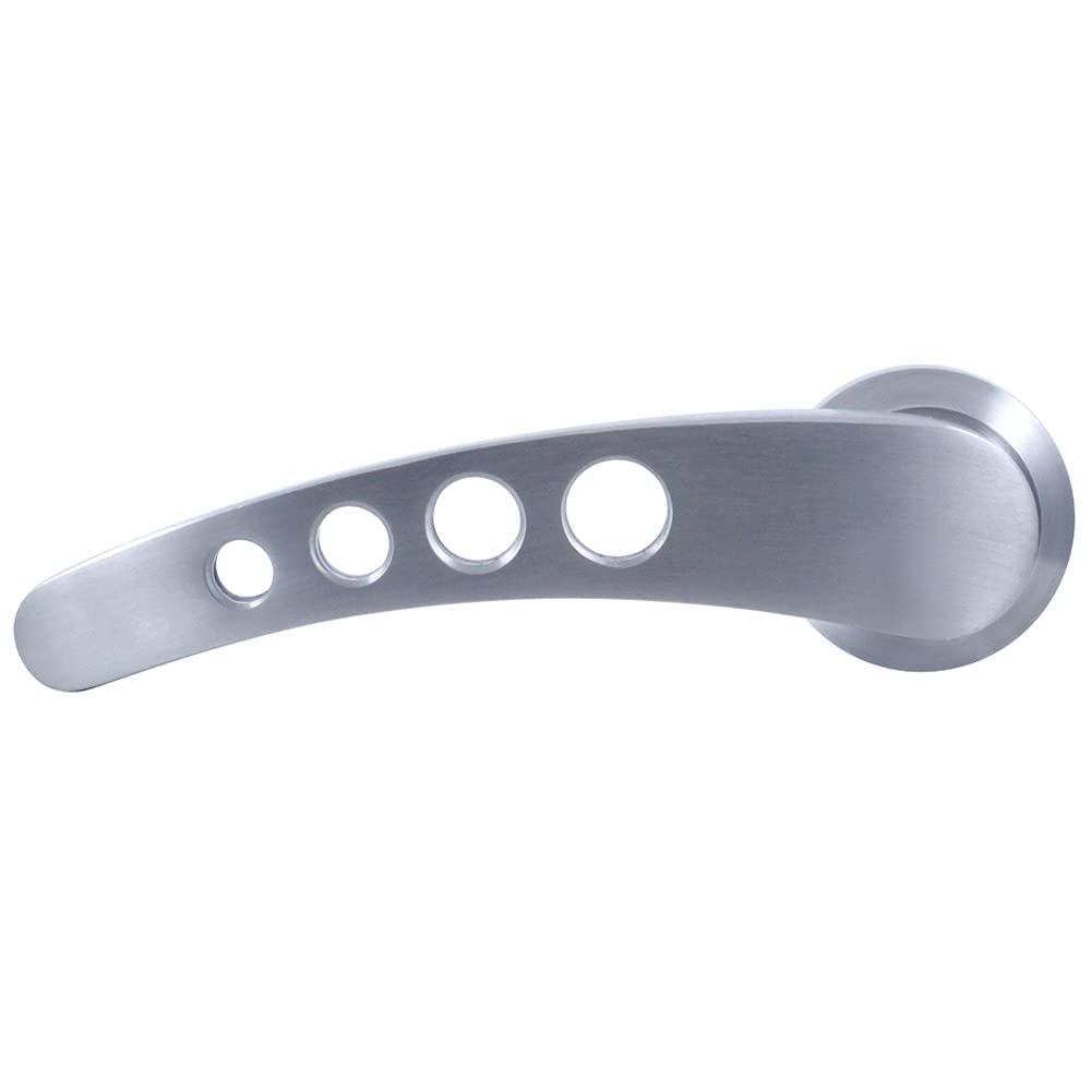 United Pacific CNC Milled Billet Aluminum Door Handles - Universal Fit for Ford/Chevy/Mopar, Brushed Finish, Pack of 2, Model 24039
