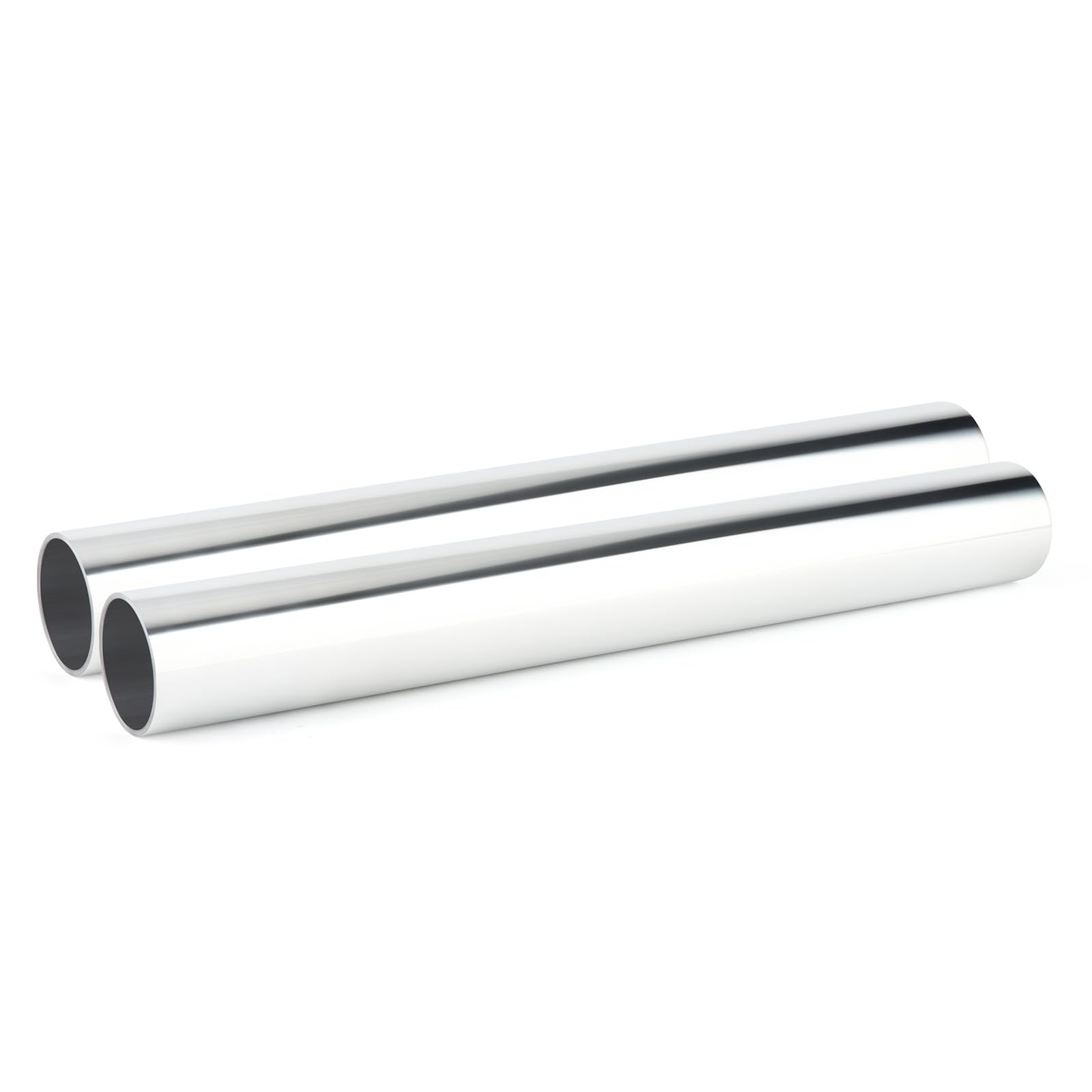 Gasher 2Pcs 12''(300Mm) Aluminum Alloy Tube 2''Od Intercooler Pipe With Bead Roll For Intake And Cooling Systems