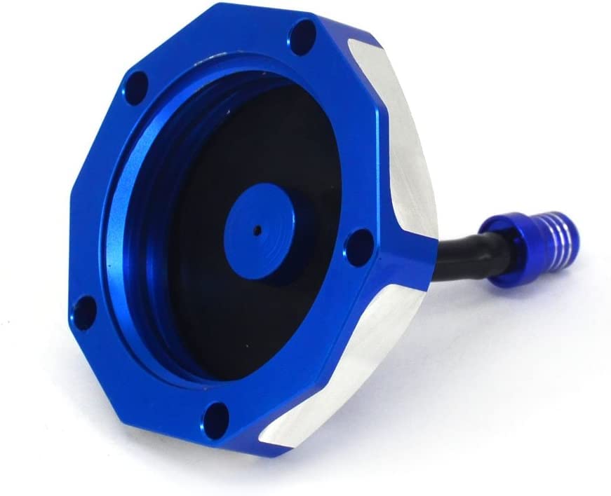 Dirt Bike Gas Cap Gas Tank Fuel Cover With Hose Vent Fit For Yz85 Yz125/250 Yz450F Yz125X Yz250X Wr250F Wr450F Blue