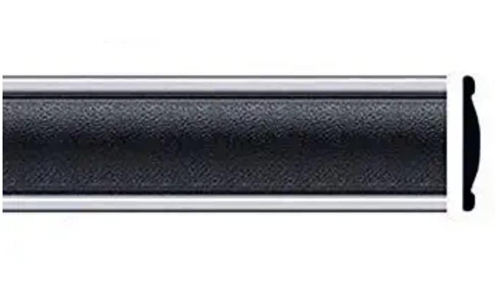 Automotive Authority Black Side Body Trim Molding for 1973-1987 Chevy GMC Pickup Trucks - 2.25" Wide, Quarter Roll - 80"