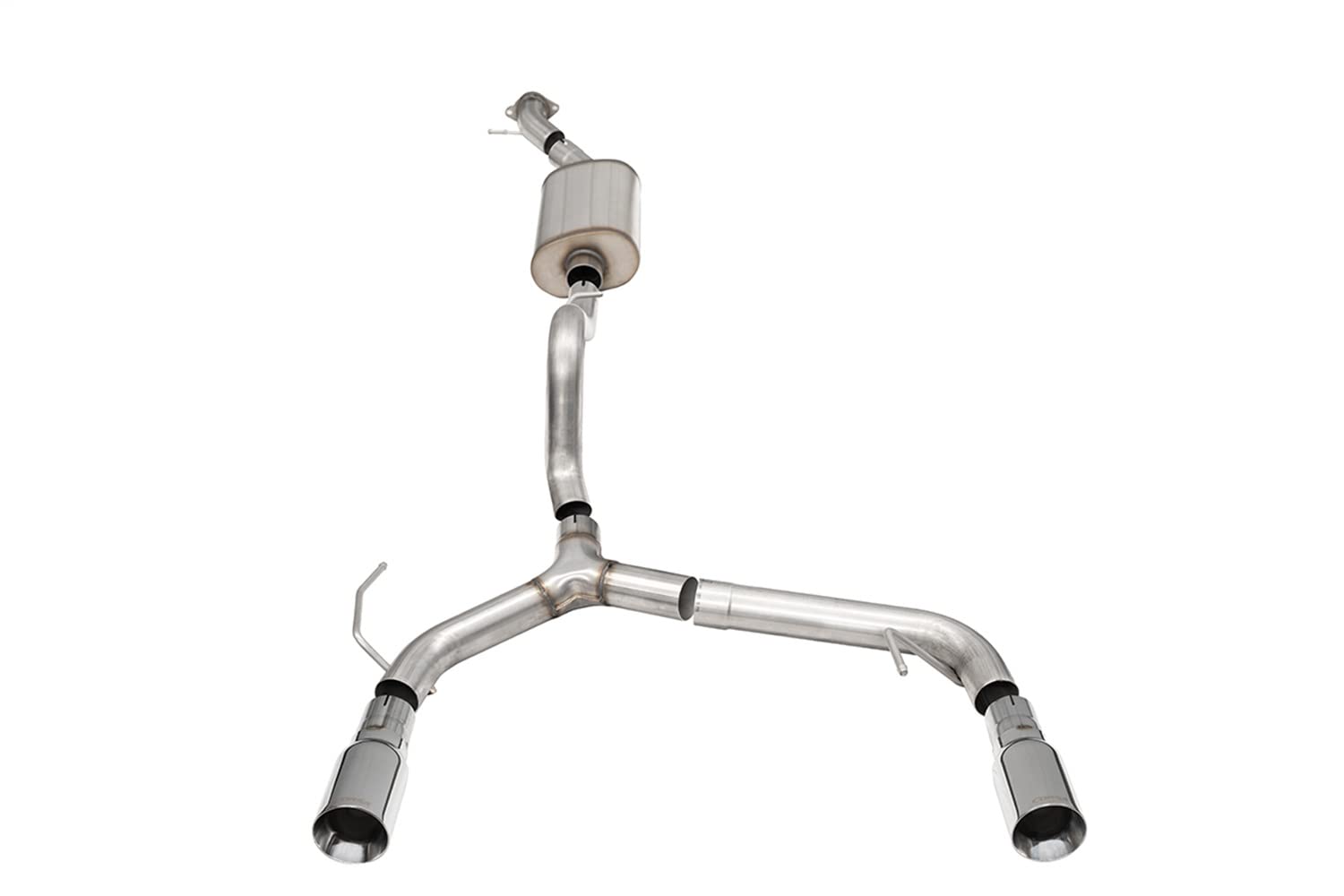 Corsa - 21-22 Ford Bronco 2.3L 2-Door 2.75In Cat-Back Dual Rear Exhaust W/4In Straight-Cut Polish Tips (21204)