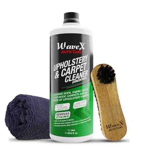 Wavex Upholstery & Carpet Cleaner (1L) | Can Be Used As A Car Interior Cleaner For Car Seat Cleaner, Sofa Cleaner, Carpet Cleane