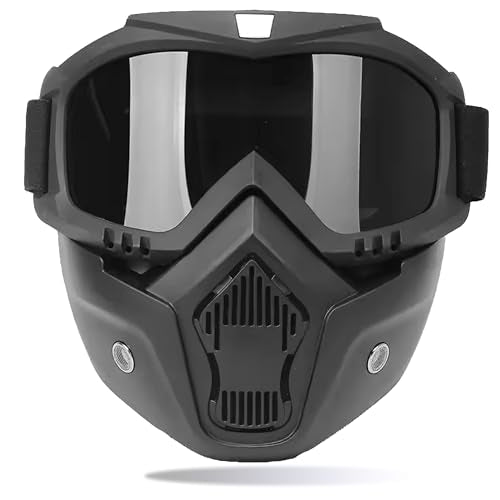 Oto2Eye Tpu Goggle Mask Anti Scratch Uv Protective Open Face & Eyewear Windproof Dirt Shield Adjustable Strap Soft Foam Padded D