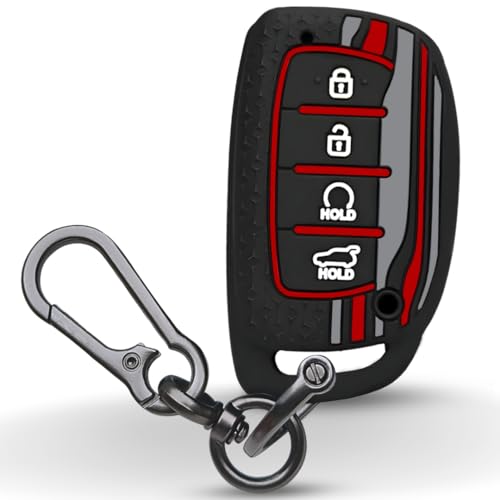 Keycept Tristar Key Cover For Hyundai Creta | Venue | Alcazar | Elantra | I20 | Tucson | N Line | Ev And Facelift Models For 4 B