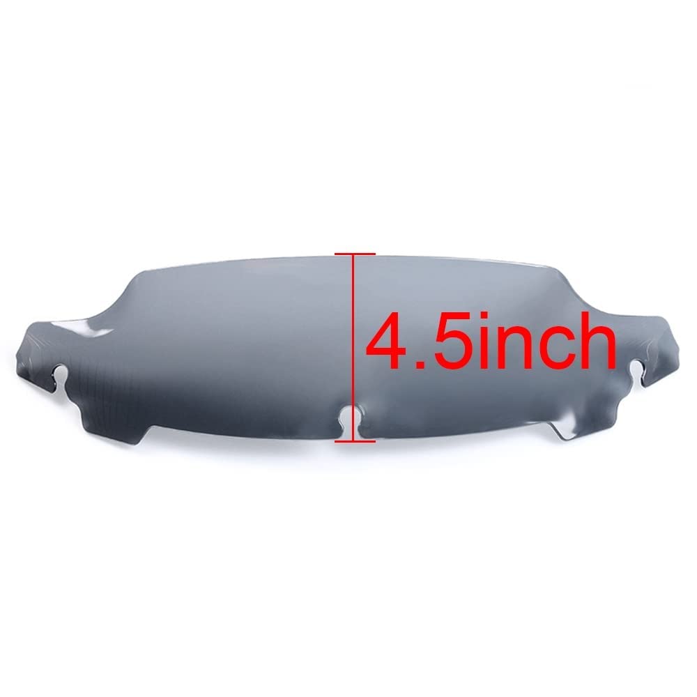 Wynmoto Smoke 4.5 Wave Windshield Windscreen Wind Splitter Compatible For 2014-2022 Harley Davidson Touring Electra Glide Street Glide 2015 2016 2017 2018 2019 2020 2021 2022