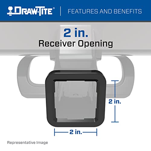 Draw-Tite 76599 Class 3 Trailer Hitch, 2 Inch Square Receiver, Compatible With 2018-2023 Hyundai Kona, 2019-2023 Hyundai Kona Electric, 2022-2023 Hyundai Kona N.