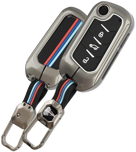 Shopoflux Metal Key Cover Compatible With Mahindra Scorpio N | 3Xo | Xuv 300 | Marazzo | Xuv 700 | Xuv 400 Ev | Bolero | Thar Ro