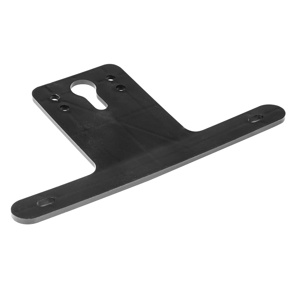 Wesbar 003211 Plastic Bracket License Plate, Black, 8-1/4'' X 2-5/8''