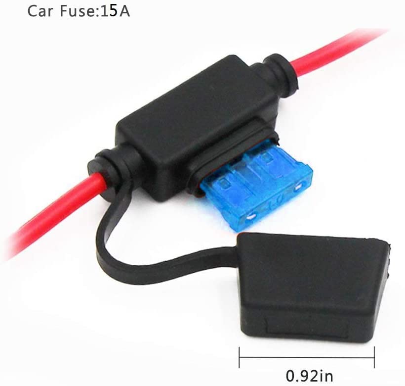 SPARKING 12FT 12V Female Car Cigarette Lighter Socket Extension Cord with Battery Alligator Clips Car Battery Clip-on Extension