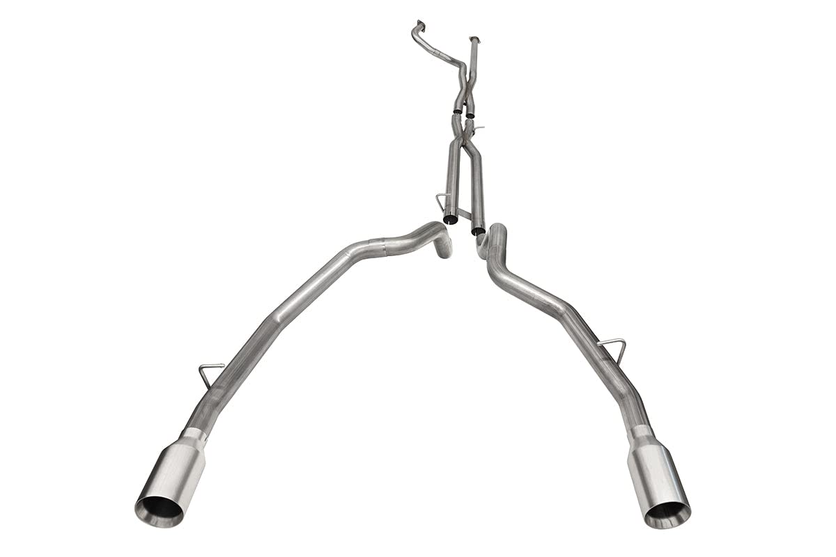 Corsa 21-22 Dodge Ram Trx Crew Cab Baja Catback Exhaust Dual Rear Satin Tip - 21190