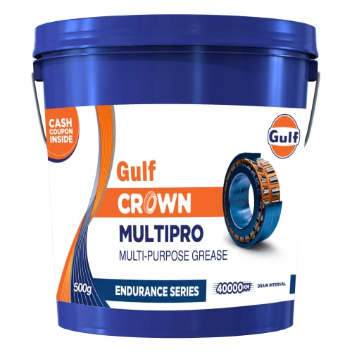 Gulf Crown Multipro Es [0.5 Kg] Automotive And Nonautomotive Highperformance, Multipurpose Grease