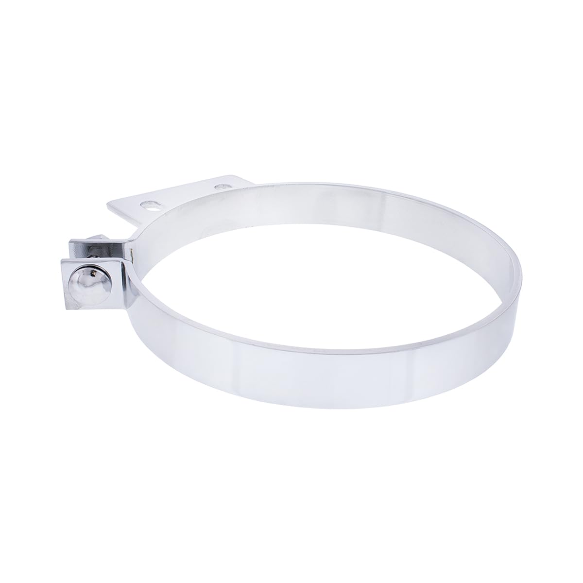 United Pacific 10332 Chrome Plated Exhaust Clamp For Peterbilt, Triple Chrome Plated, Strong & Durable, Steel Construction - One