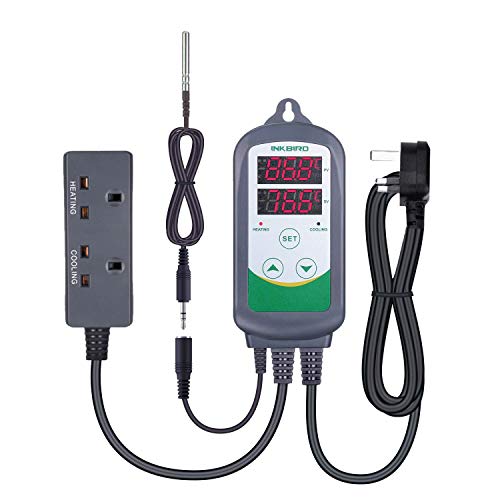 Inkbird Temperature Controller Digital Thermostat Controller With 1.97 Inches Replacement Ntc Probe For Heating And Cooling Uk P