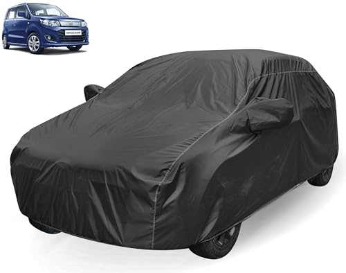 Auto Hub Car Cover Compatible With Maruti Wagonr (Model : 20042018) With Mirror Pocket, Water Resistant, Triple Stitched, Wagon