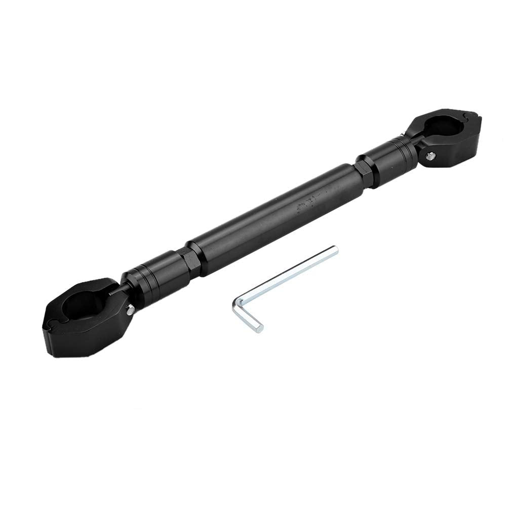 Aramox Motorcycle Balance Bar, Universal 22Mm Aluminum Alloy Cross Bar Handlebar Motorbike Reinforce Lever Accessories (Black)