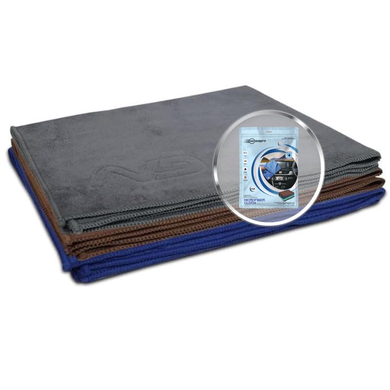 Neodrift 400 GSM Microfiber Cloth (Size  40X60 Cm)(Set of 3 PC)(Colour  Mix)(Ultra Soft Cleaning Cloth for Car, Bike  Polish