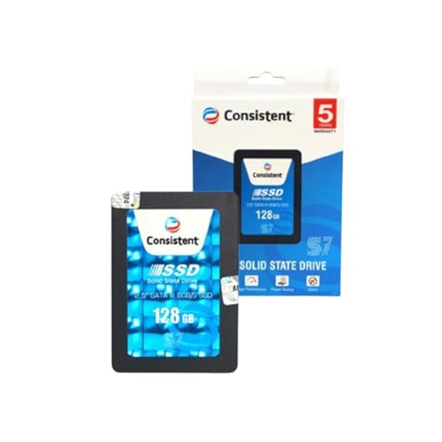 Consistent Ssd 128Gb 2.5 Inch Sata Internal Ssd  Read: 550Mb/S & Write: 500Mb/S  SolidState Drive 5 Year Warranty