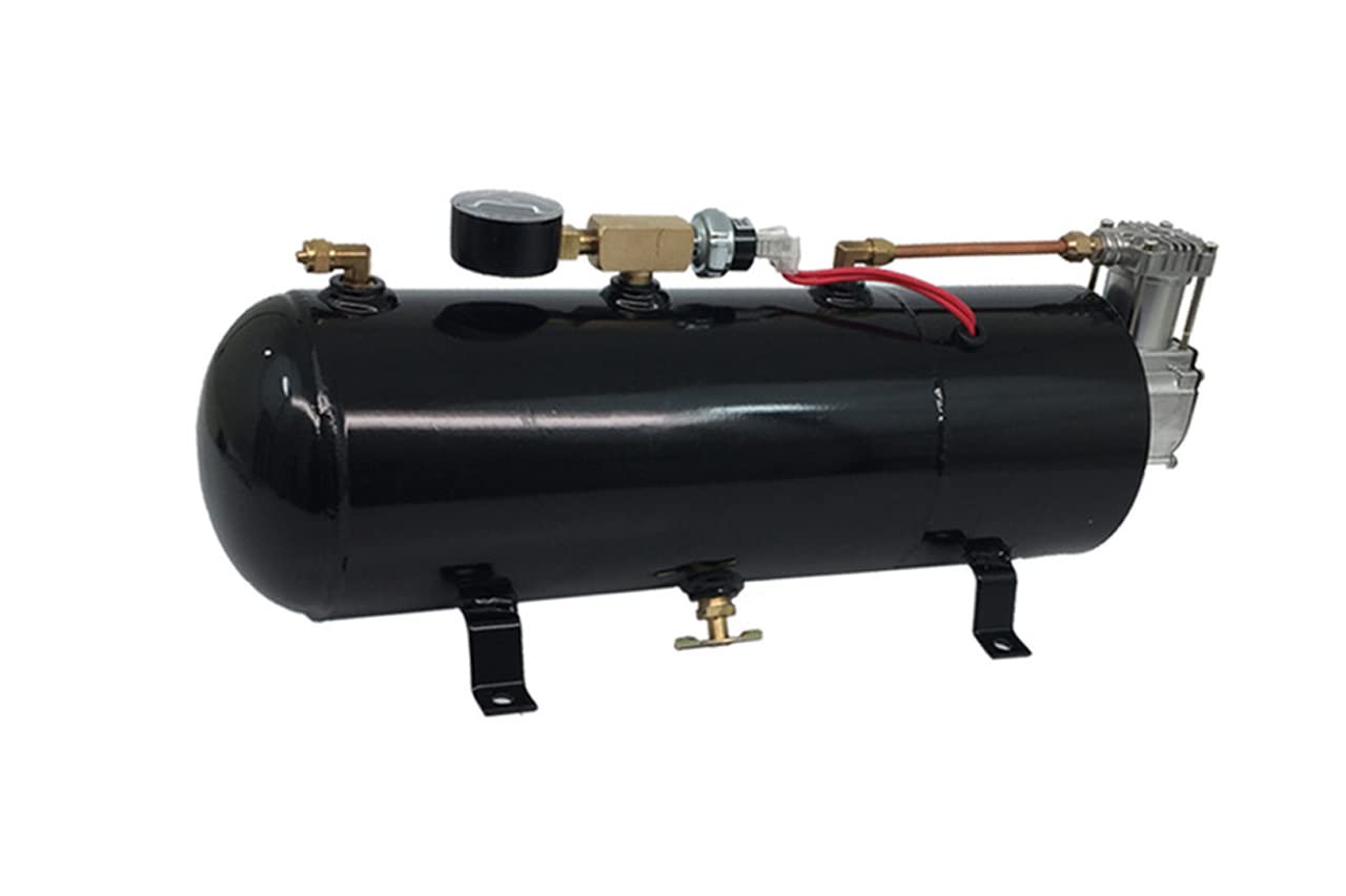 MPC 4 Trumpet Air Horn Kit - Complete 110 PSI System for Truck, Car, Jeep, SUV - Includes Compressor & Tank, Model B1 (0419)