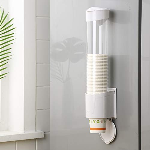 GYANSHOPPE Paper Cup Dispenser Holder | Wall Mounted Plastic Drinking Water Cup Dispenser | Glass Dispenser Holder | Disposable 