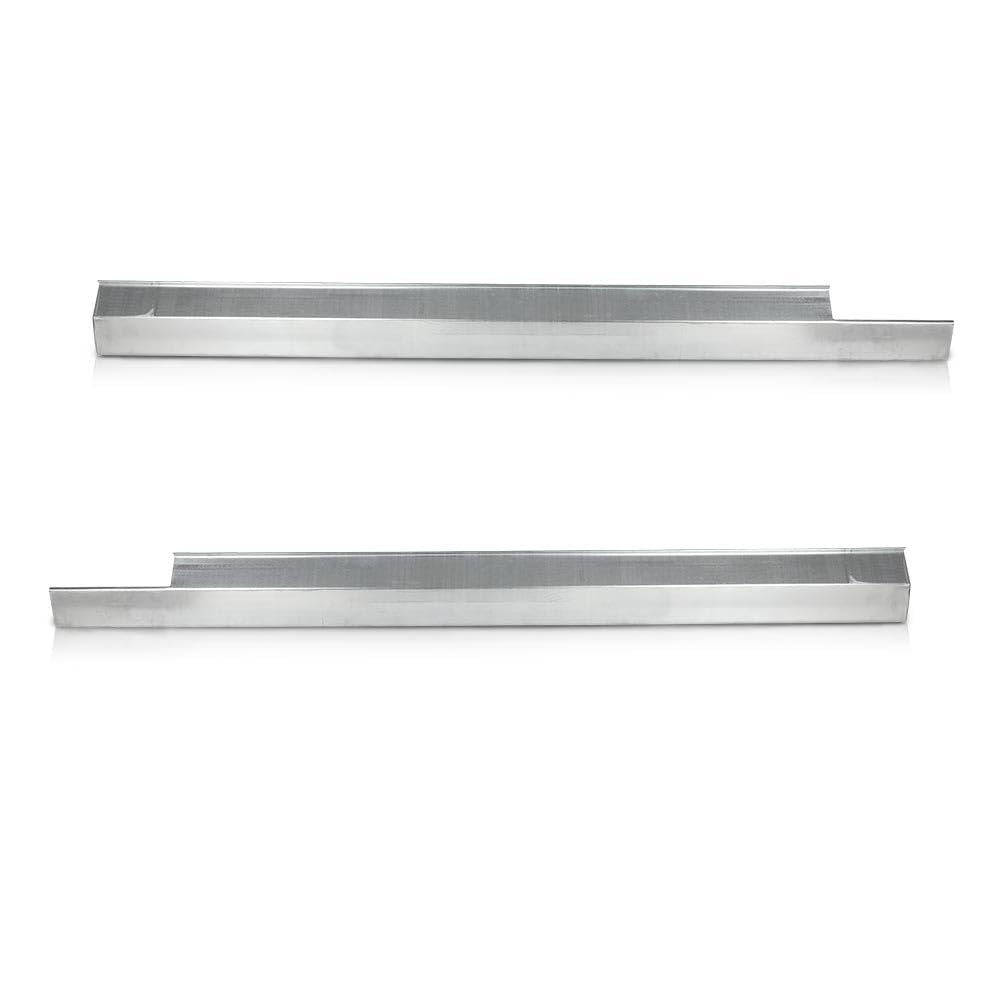 LQI Slip-on Rocker Panels Pair Compatible with Ford Focus 4-Door 2008 2009 2010 2011 2450842E 0401140L 0401140R Silver Left & Ri
