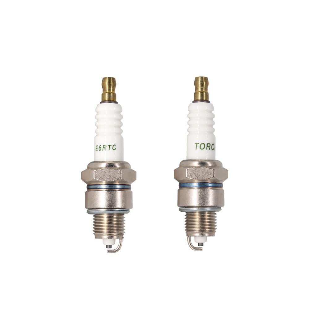 TORCH E6RTC Spark Plug Replacement for NGK BPR6HS, BOSCH WR7BC, CHAMPION RL82YC, DENSO IWF20, OEM Quality