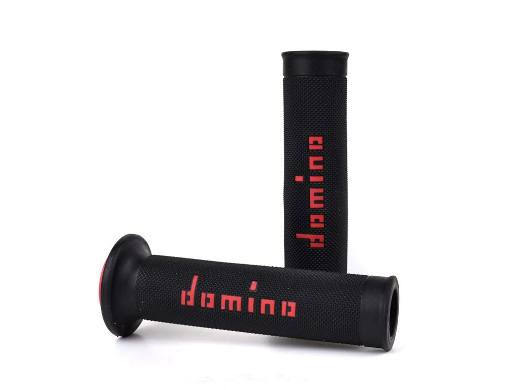 Domino 1295346 Knobs, Black/Red, Set Of 2