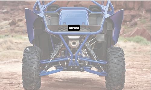 Hardline 2341B Atv License Plate Kit - Black Plate/White Letters